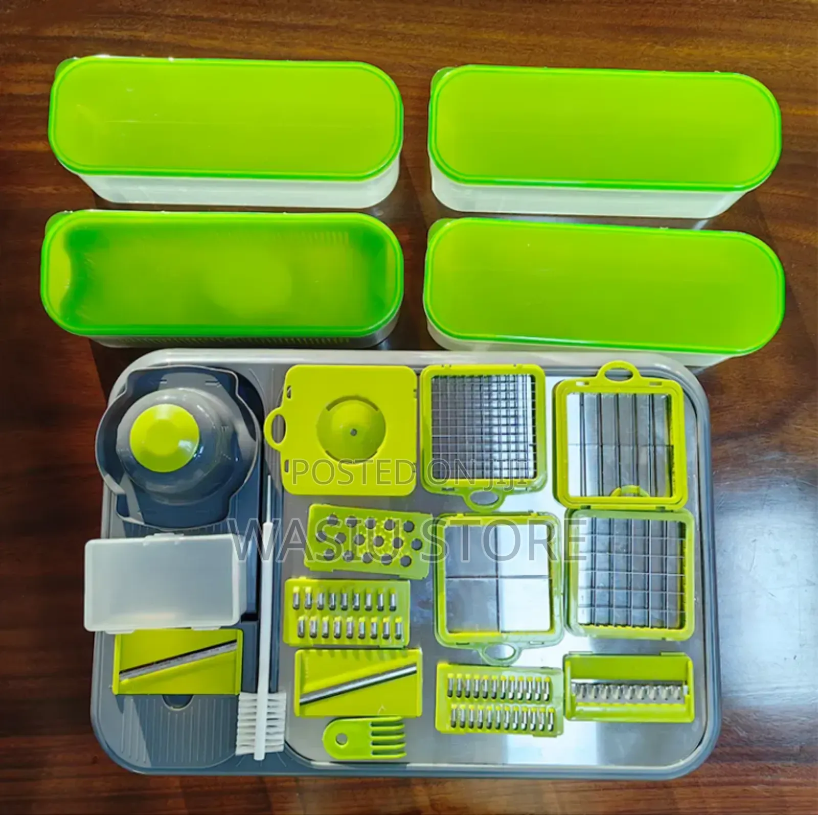 All-in-1 Veggie Cutter With Cutting Board, Vegetable and Onion Chopper