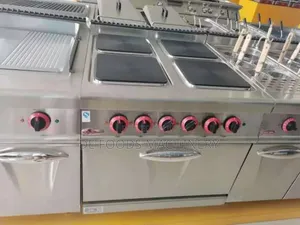 Industrial Electric 4 Hot Plate Cooker With Oven