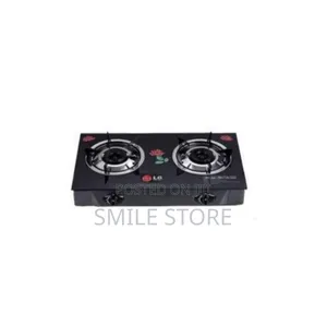 Lg, Infrared Glass Tabletop Gas Stove Two Burner