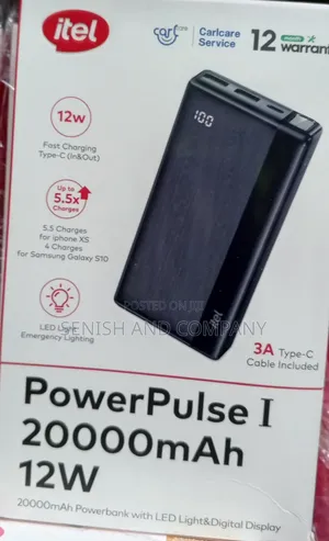 Itel Power Pulse I 20000mah 12w