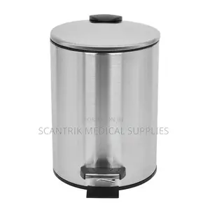 High-Capacity Stainless Steel Trash Bin Pedal for Busy Spaces