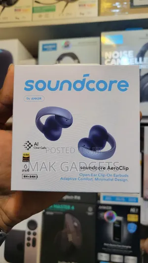 Soundcore Aeroclip by Anker, Open-Ear Earbuds, Clip-on Headphones 
