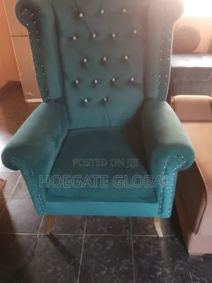Single Blue Accent Chair