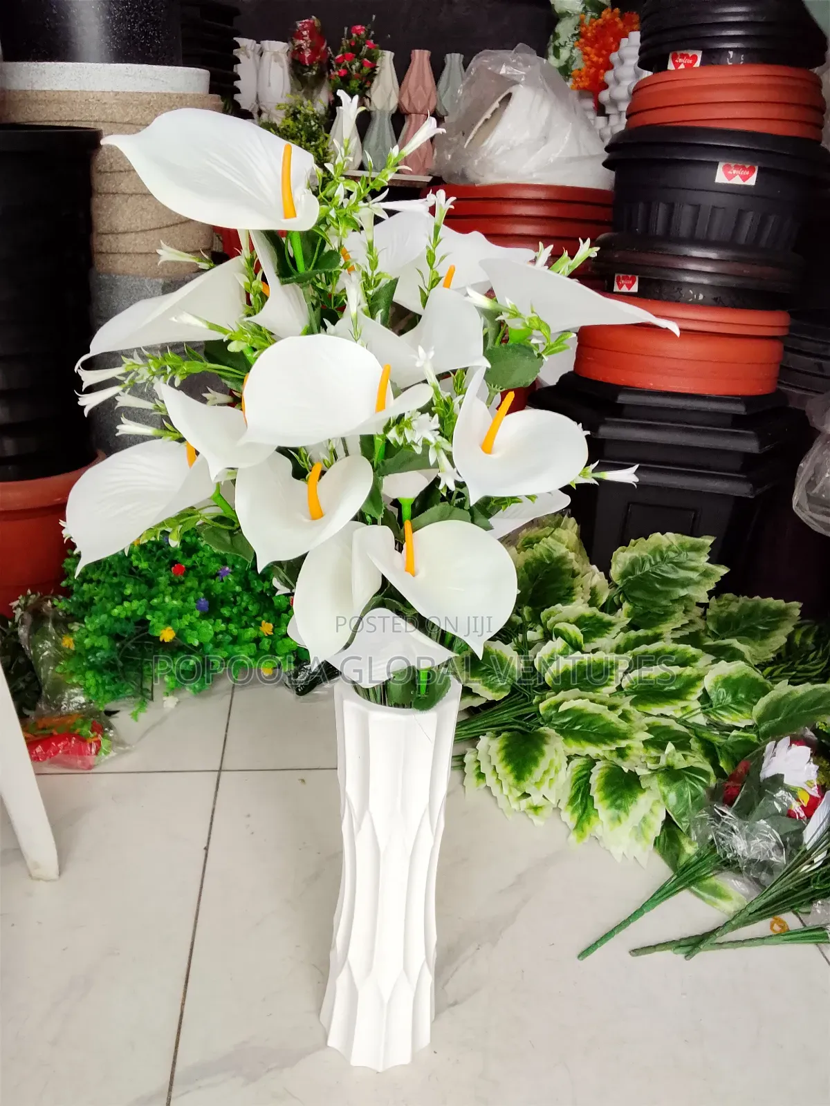 Flower Pots and Flowers