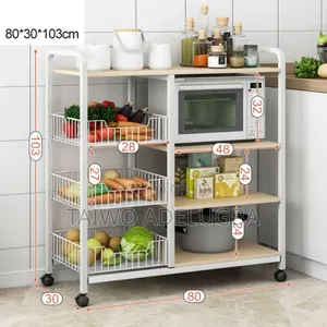 Kitchen Rack (With Three Basket)
Size: 103cm X 30cm X 90cm