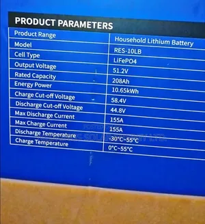 Hyper Power 10.65kwh 51.2v Lithium Battery