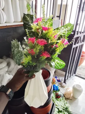 Artificial Flower and Pot
