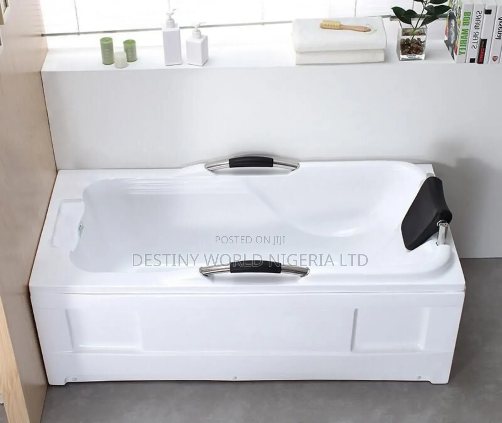 Acrylic White Soaking Bath