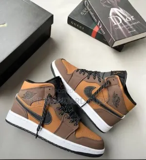 Grade A+ Air Jordan 1 Mid - Mocha Brown - Premium Leather