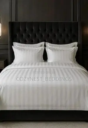 Stripe Bedsheet Set With Pillowcases