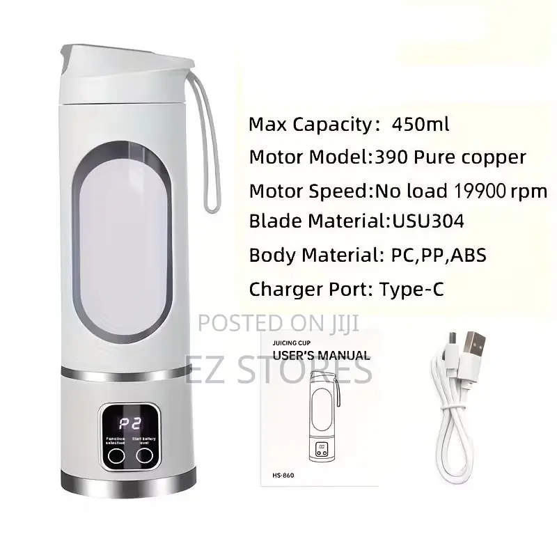 Portable Usb Blender | Mini Smoothie Maker Multi-Speed