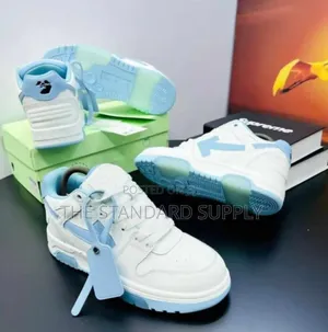 Elite Grade a Off-White X Nike Af1 Low - White/Baby Blue
