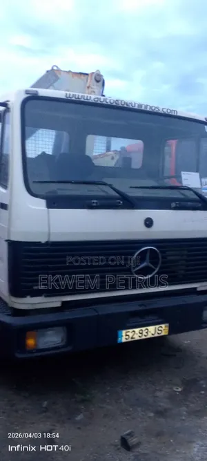 European Used Mercedes Benz 7ton 1722 Selfloader Knuckle Crane Truck