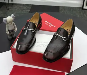 *New Salvadore Ferragamo Men Patent Leather Lace Up Corporate Shoe