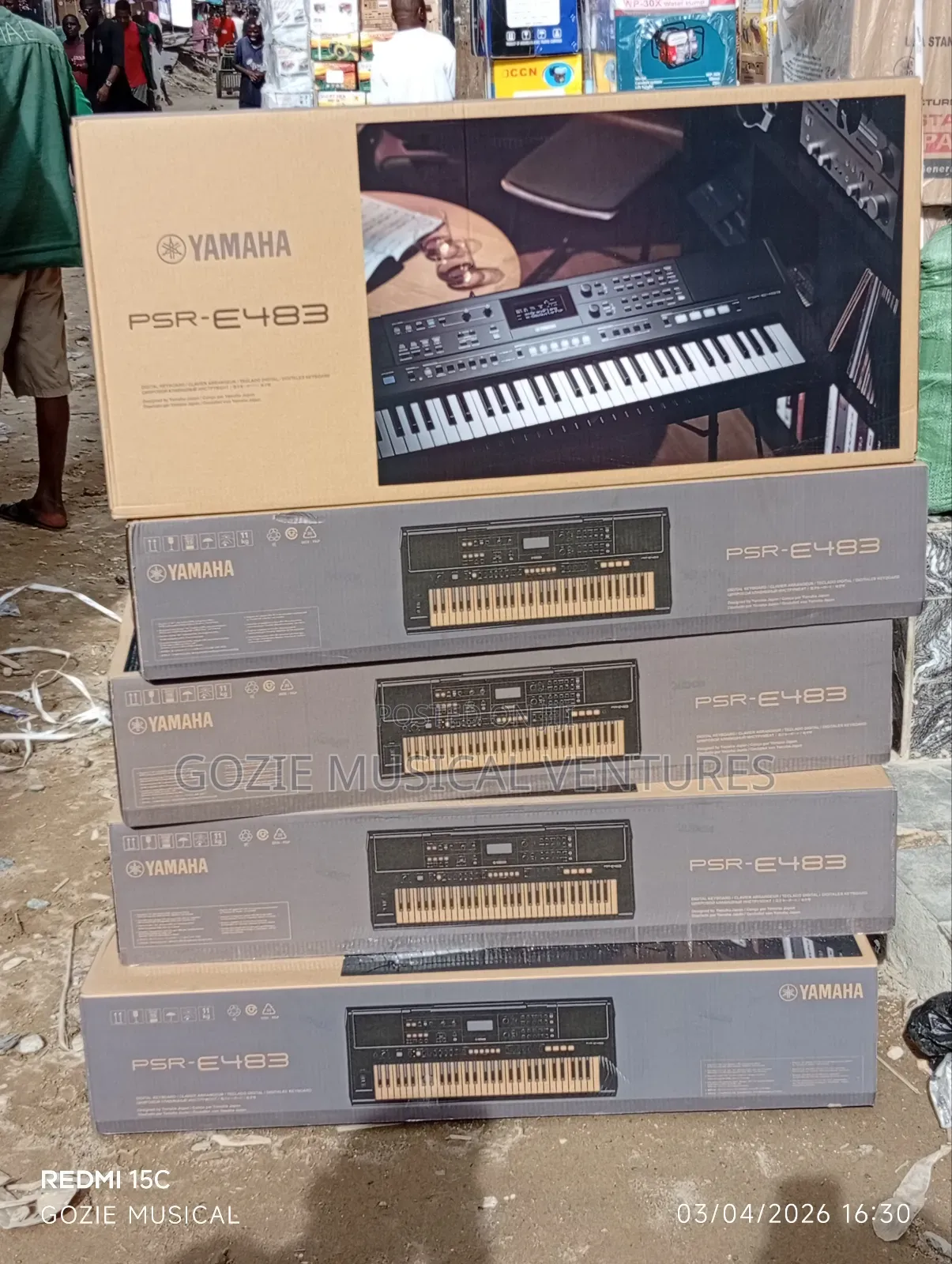 Complete 61 Key Yamaha PRS E 483 Black Colour