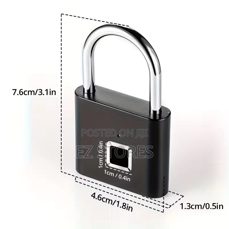 Smart Fingerprint Padlock Usb Rechargeable Security Lock