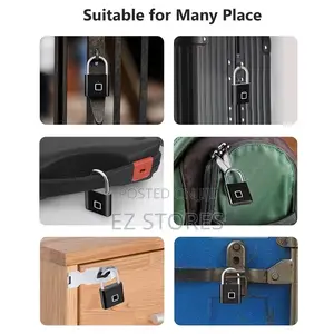 Smart Fingerprint Padlock Usb Rechargeable Security Lock