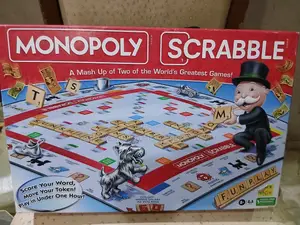 Scrabble, Monopoly, Connect 4, Mexican Dominoes Games -Strategy Sense