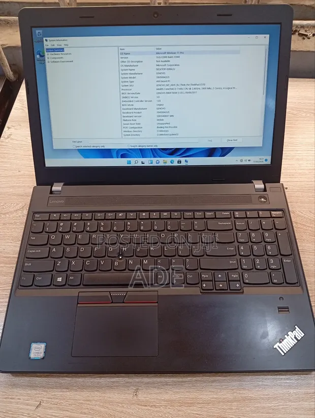 Laptop Lenovo ThinkPad E570 8GB Intel Core i3 HDD 500GB for sale
