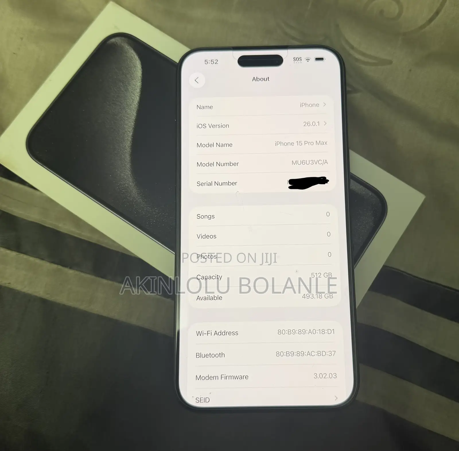 Apple iPhone 15 Pro Max 512 GB Black