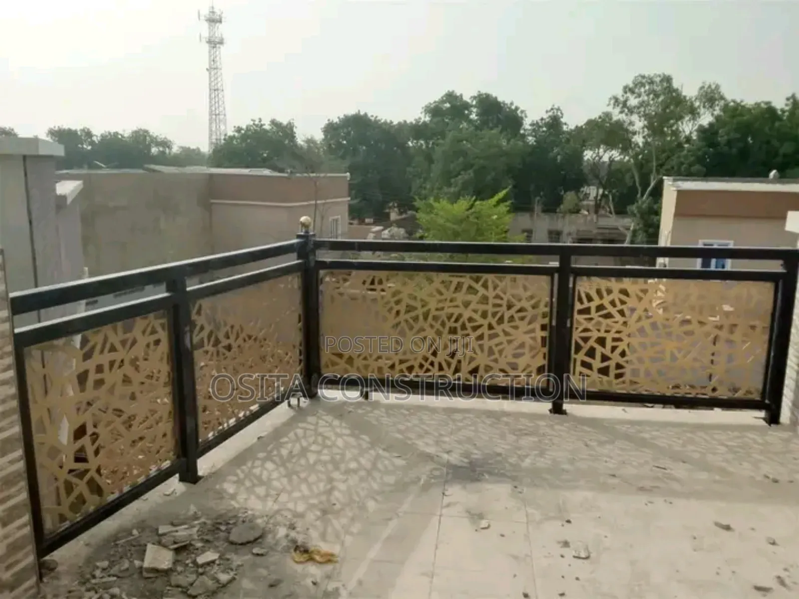 Laser Cut Wronght Iron Hand Rail Design