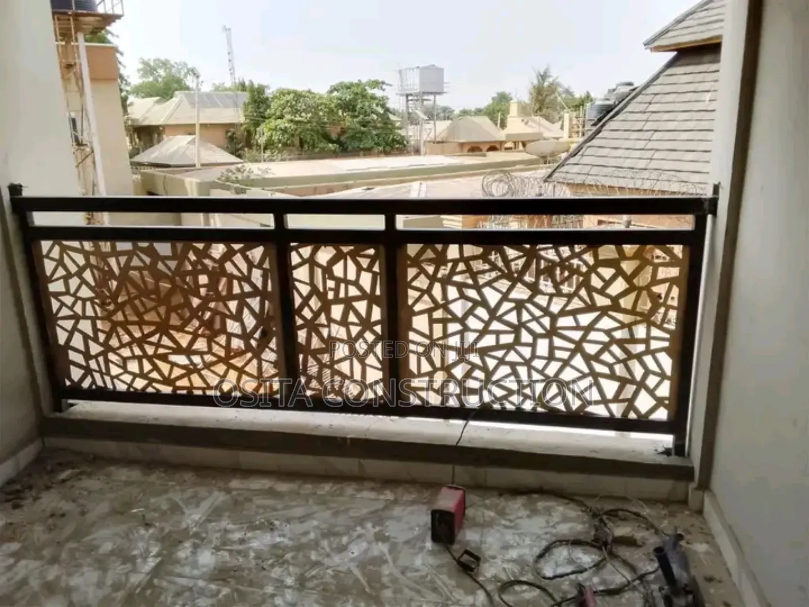 Laser Cut Wronght Iron Hand Rail Design