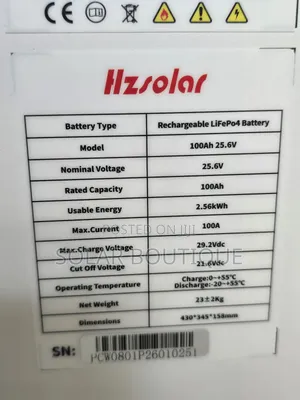 2.5kwh 24v Hz Solar Lithium Battery