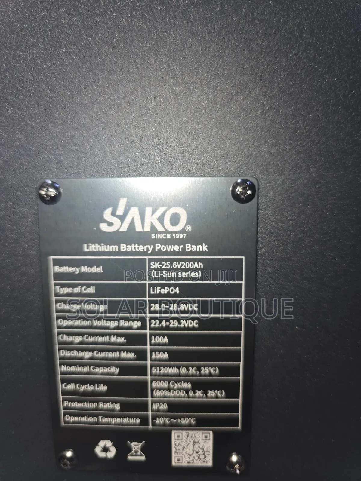 5kwh 24v Sako Lithium Battery