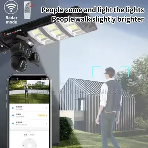 3 Lens Ir Distance Wireless 4g Solar Power Surveillance 3 Lens Camera