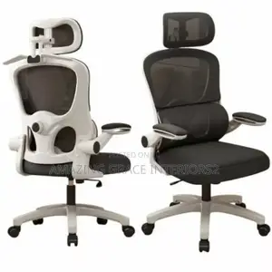 Ergonomic Home Office Chair With Flip Armrest Lumber Support