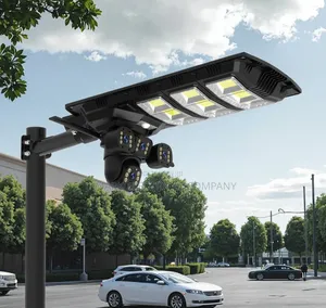 V380 Pro Outdoor Ip65 4g Solar Street Light With 3 Lens Camera 1500w