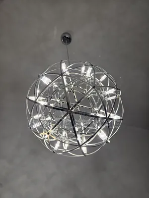 Orbit Stainless Inner Layer Chandelier – Luxury Modern Led Light