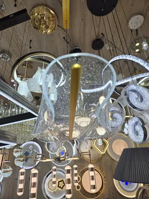 Luxury 3-Color Crystal Dot Chandelier – Transparent Gold Design