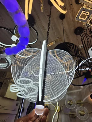 Long Single Drop Chandelier – 3 Color Transparent Luxury Design