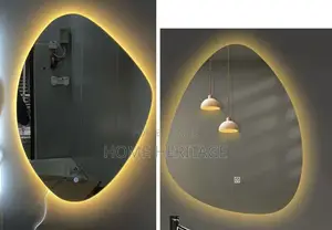 Double Shapeless Mirror for Double Wash Hand Basin