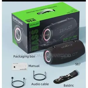 Zealot 80w Super Bass Bluetooth Speaker With 16000mah Battery S87