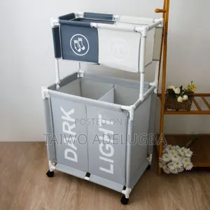 Movable and Foldable Laundry Basket