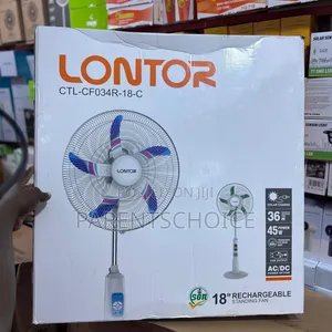 Lontor Rechargeable 18 Inches Standing Fan