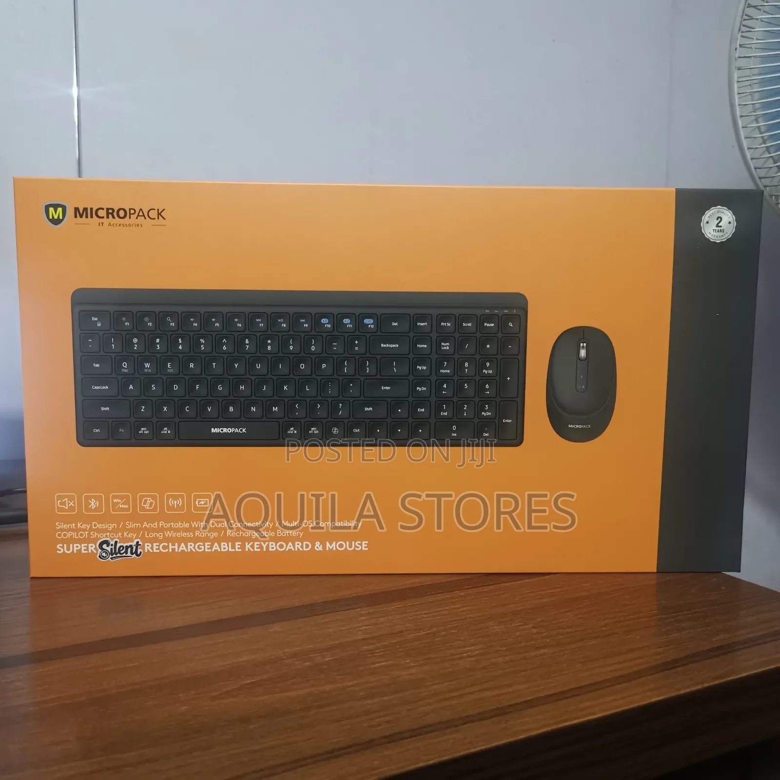 Micropack Km-268w Super Silent Rechargeable Keyboard Mouse Combo