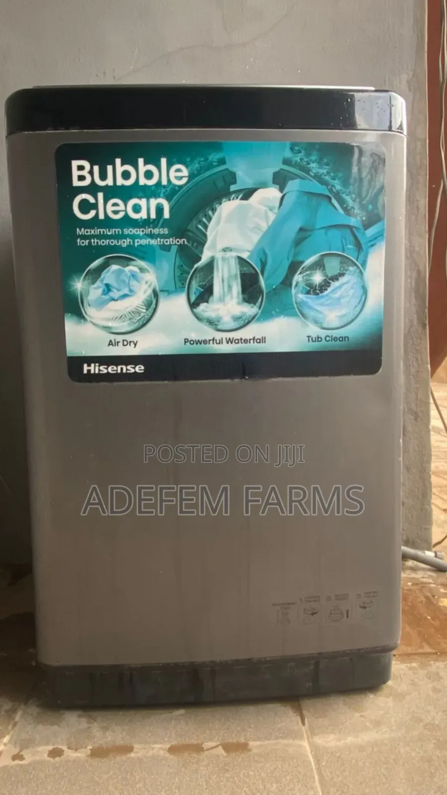 Hisense 8kg Top Loader Automatic Washing Machine Wtja802t for sale ...