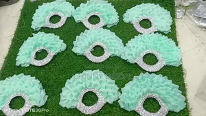 Mint Green Non Feather Fan