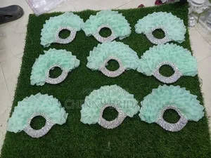 Mint Green Non Feather Fan