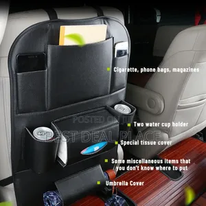 Car Seat Back Organizer – Premium Leather Available in 1pcs 2pcs