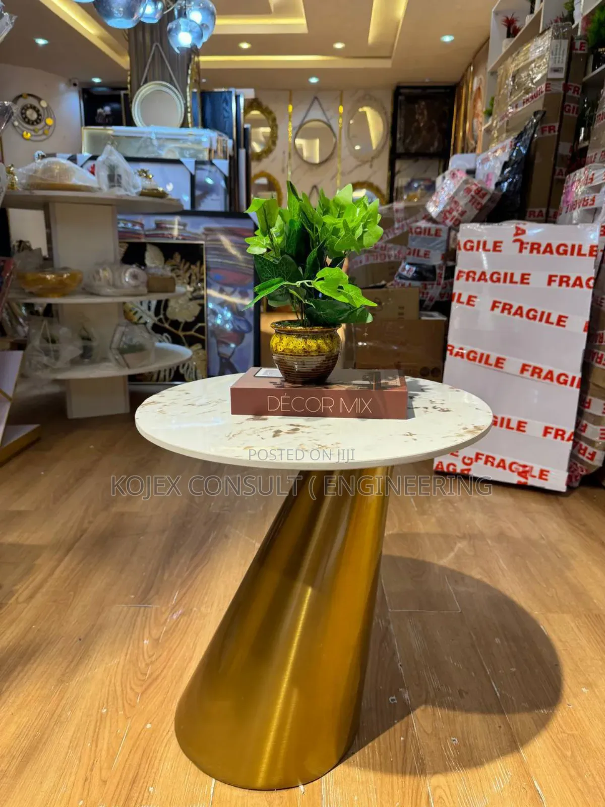 Velora Luxury Real Marble Side Stool