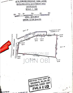 3615sqm at Edmund Crescent Yaba