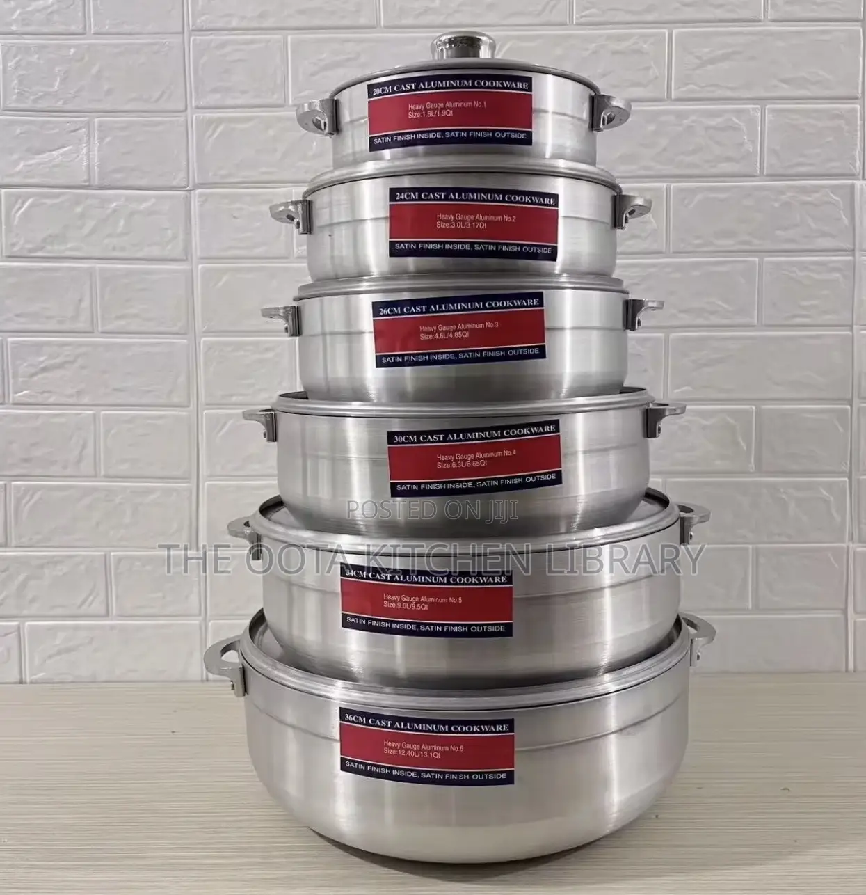 12 PCS Cast Aluminum Cookware