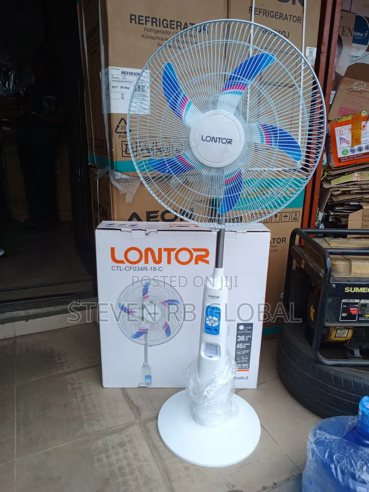 Lontor 18” Rechargeable Standing Fan | CTL-Cf034r-18-C