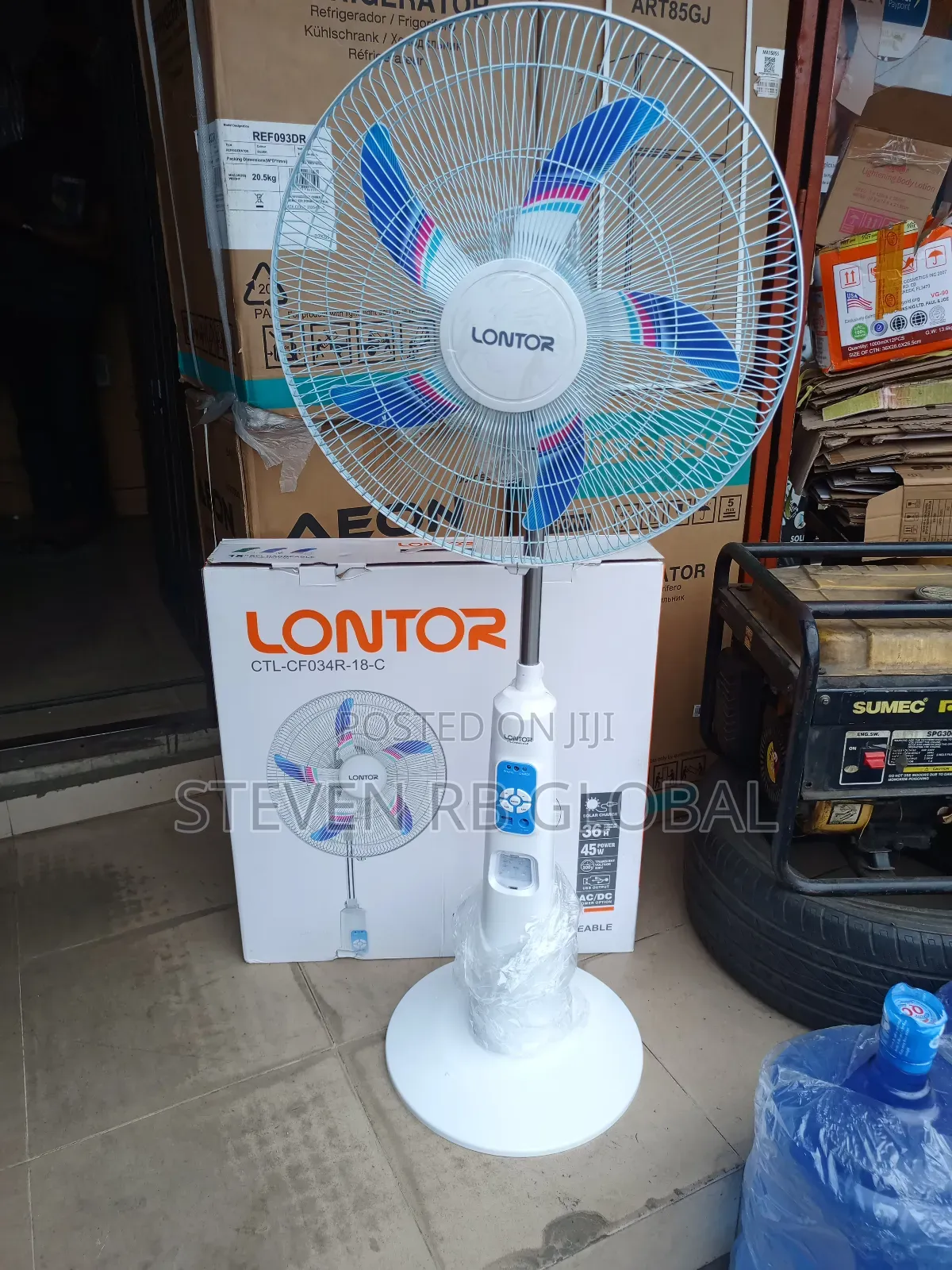 Lontor 18” Rechargeable Standing Fan | CTL-Cf034r-18-C
