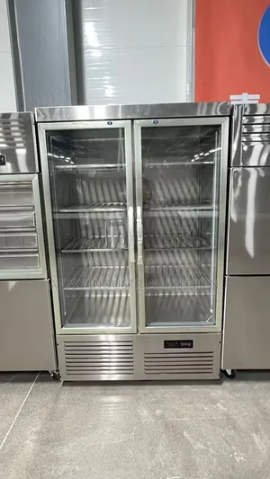 Double Door Stainless Steel Freezer