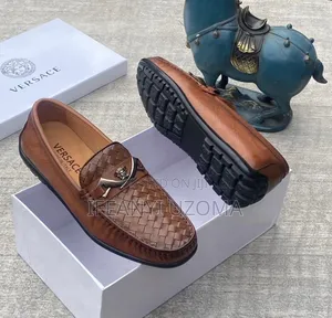 Versace Leather Classic Divers Shoe
